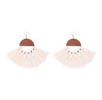 Load image into Gallery viewer, Tassel Earrings - Beige Dazzled By B