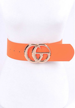 Load image into Gallery viewer, Neon Orange CG Logo Fashion Belt Dazzled By B