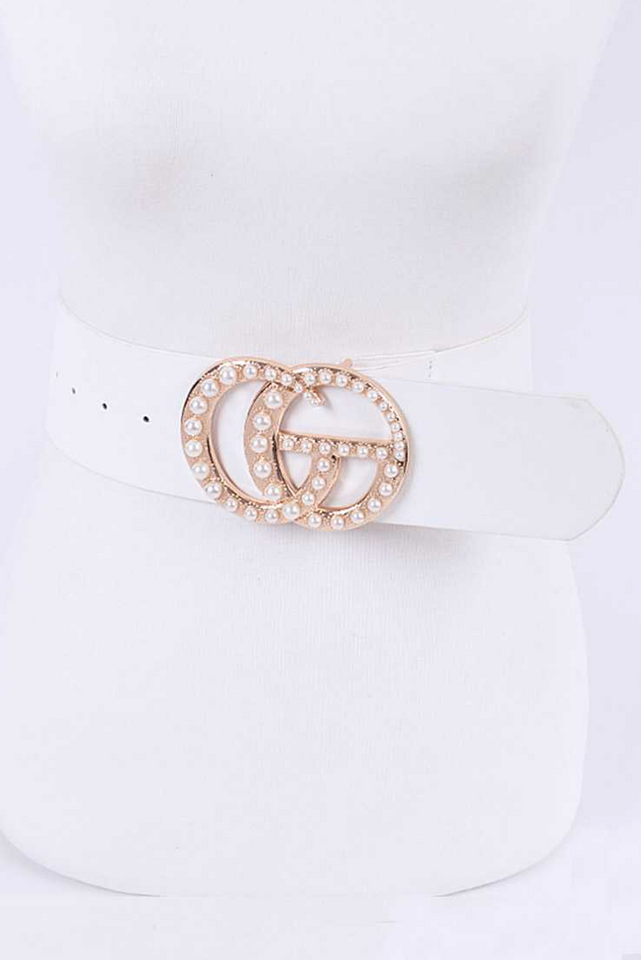 Pearl Studs CG Logo Belt Dazzled By B