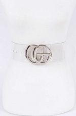 Load image into Gallery viewer, Clear PVC CG Logo Belt - Silver Dazzled By B
