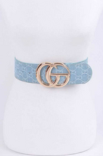 Load image into Gallery viewer, Logo Woven Denim Belt Dazzled By B
