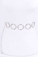 Load image into Gallery viewer, Iconic Rings Chain Belt - Silver Dazzled By B