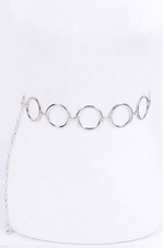 Load image into Gallery viewer, Iconic Rings Chain Belt - Silver Dazzled By B
