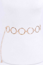Load image into Gallery viewer, Iconic Rings Chain Belt - Gold Dazzled By B