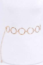 Load image into Gallery viewer, Iconic Rings Chain Belt - Gold Dazzled By B
