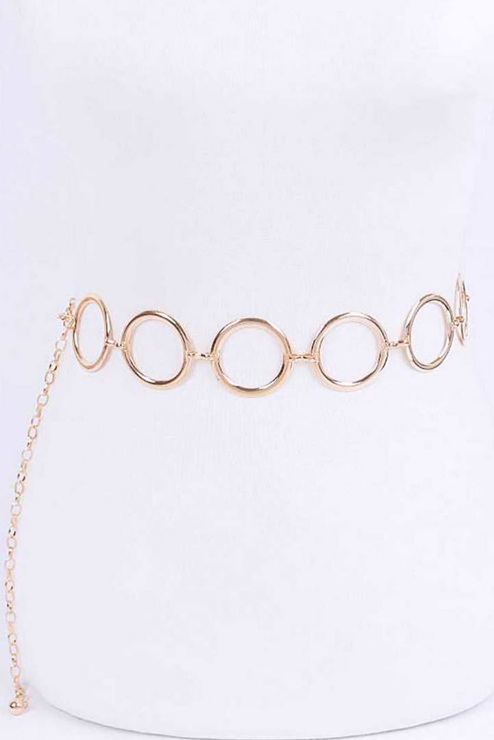 Iconic Rings Chain Belt - Gold Dazzled By B