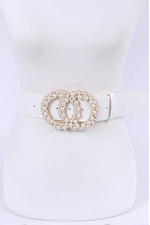 Load image into Gallery viewer, Pearl Buckle Fashion Belt Dazzled By B