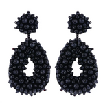 Load image into Gallery viewer, Water Droplet Bohemian Earrings - Black Dazzled By B