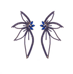 Load image into Gallery viewer, Leaf Shaped Earrings - Blue Dazzled By B