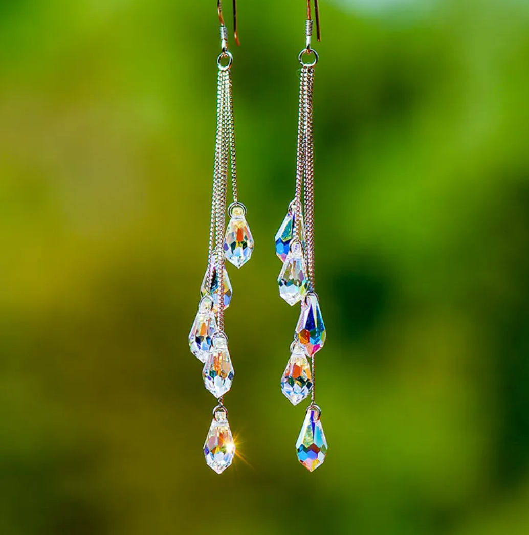 Water Crystal Earrings Dazzled By B
