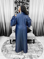 Load image into Gallery viewer, Denim High Low Dress Dazzled By B