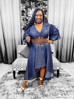 Load image into Gallery viewer, Denim High Low Dress Dazzled By B