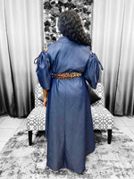 Load image into Gallery viewer, Denim High Low Dress Dazzled By B