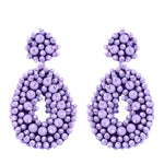 Load image into Gallery viewer, Water Droplet Bohemian Earrings - Purple Dazzled By B