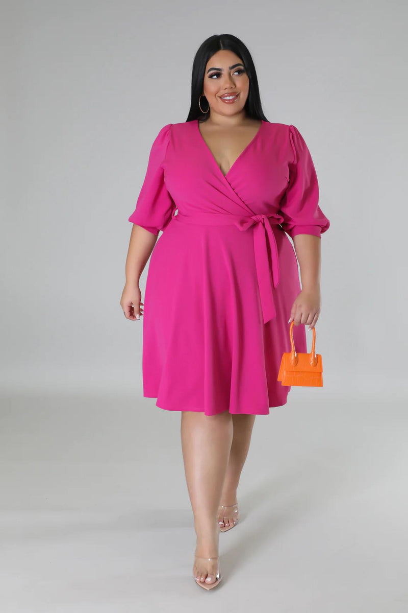 Plus Size | A Line Dress | Pink Dress | Cute & Sexy | Flattering Baby Doll Dress | Curvy Women Dress | Plus Size Dress Dazzled By B Plus Size | A Line Dress | Pink Dress | Cute & Sexy | Flattering Baby Doll Dress | Curvy Women Dress | Plus Size Dress Dazzled By B