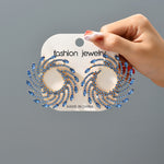 Load image into Gallery viewer, Glass Stud Earrings - Black Dazzled By B