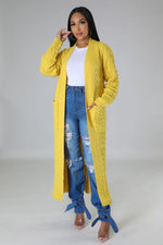 Load image into Gallery viewer, Izzy Cardigan - Yellow Dazzled By B