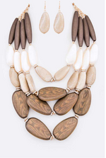 Load image into Gallery viewer, Natural Tone Statement Necklace Dazzled By B