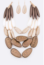 Load image into Gallery viewer, Natural Tone Statement Necklace Dazzled By B
