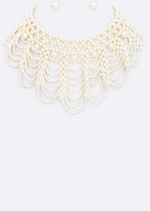 Load image into Gallery viewer, Pearl Collard Necklace Dazzled By B