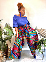 Load image into Gallery viewer, The Multi Color Abstract Palazzo Pants Dazzled By B