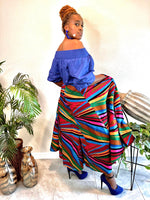 Load image into Gallery viewer, The Multi Color Abstract Palazzo Pants Dazzled By B