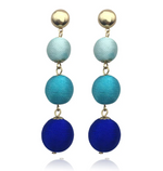Load image into Gallery viewer, Shades of Blue Necklace &amp; Earring Set Dazzled By B
