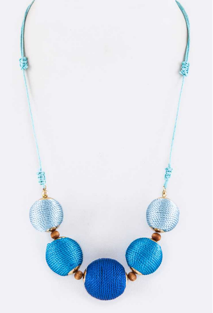 Shades of Blue Necklace & Earring Set Dazzled By B