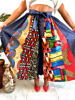 Load image into Gallery viewer, Denim Patchwork Palazzo Pants Dazzled By B
