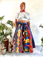 Load image into Gallery viewer, Denim Patchwork Palazzo Pants Dazzled By B