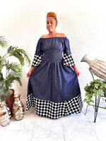 Load image into Gallery viewer, The Denim Polka Dot Dress Dazzled By B
