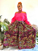 Load image into Gallery viewer, The Pink & Navy Blue Skirt Dazzled By B