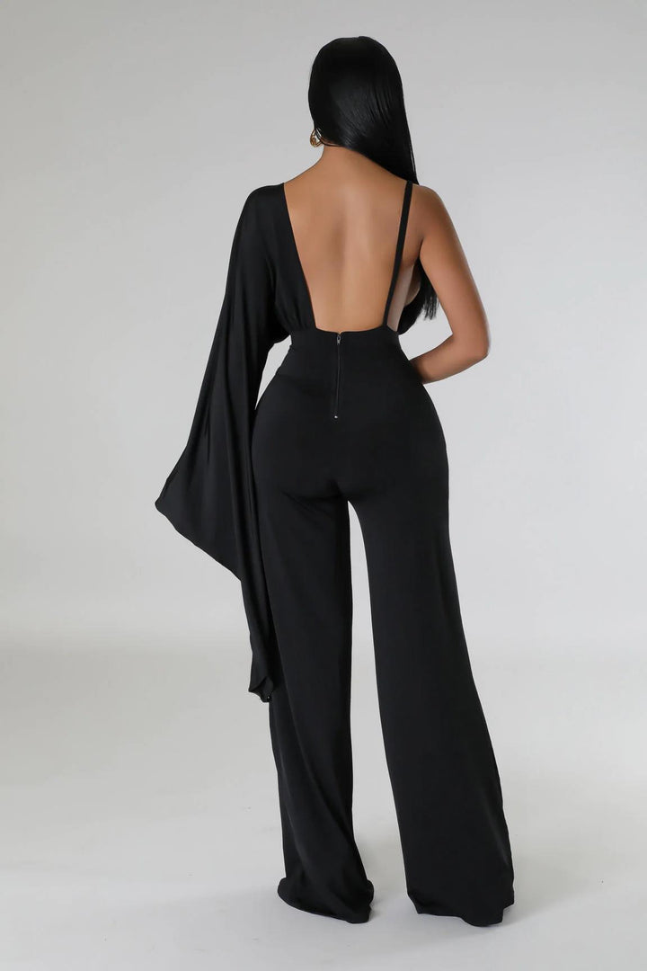 The “Fabulosity” Black Jumpsuit Dazzled By B