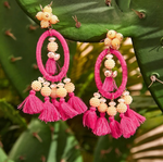 Load image into Gallery viewer, Woven Tassel Earrings Dazzled By B