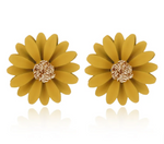 Load image into Gallery viewer, Sunflower Earrings - Yellow Dazzled By B