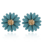 Load image into Gallery viewer, Sunflower Earrings - Green Dazzled By B