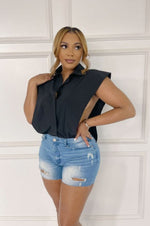 Load image into Gallery viewer, The V Button Down Top - Multiple Colors Available Dazzled By B