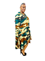 Load image into Gallery viewer, Camouflage Swing Dress Dazzled By B
