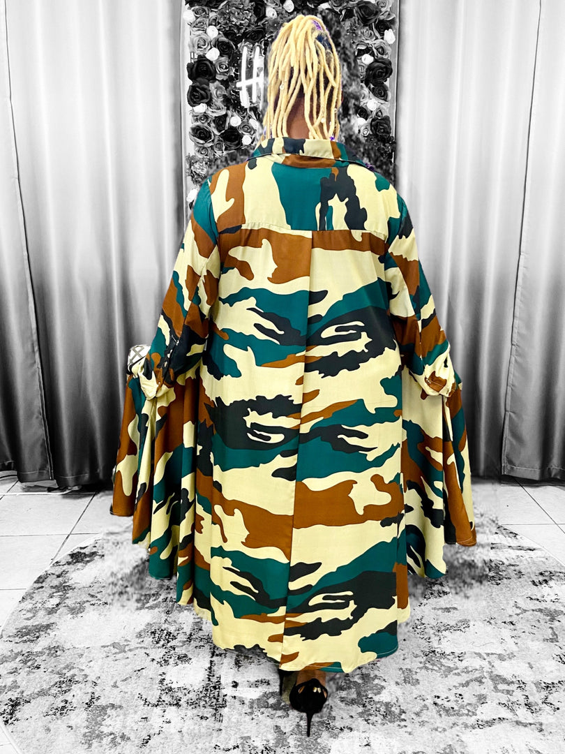 Camouflage Swing Dress Dazzled By B