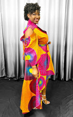 Load image into Gallery viewer, Collard Hi-Lo Dress/Top Dazzled By B