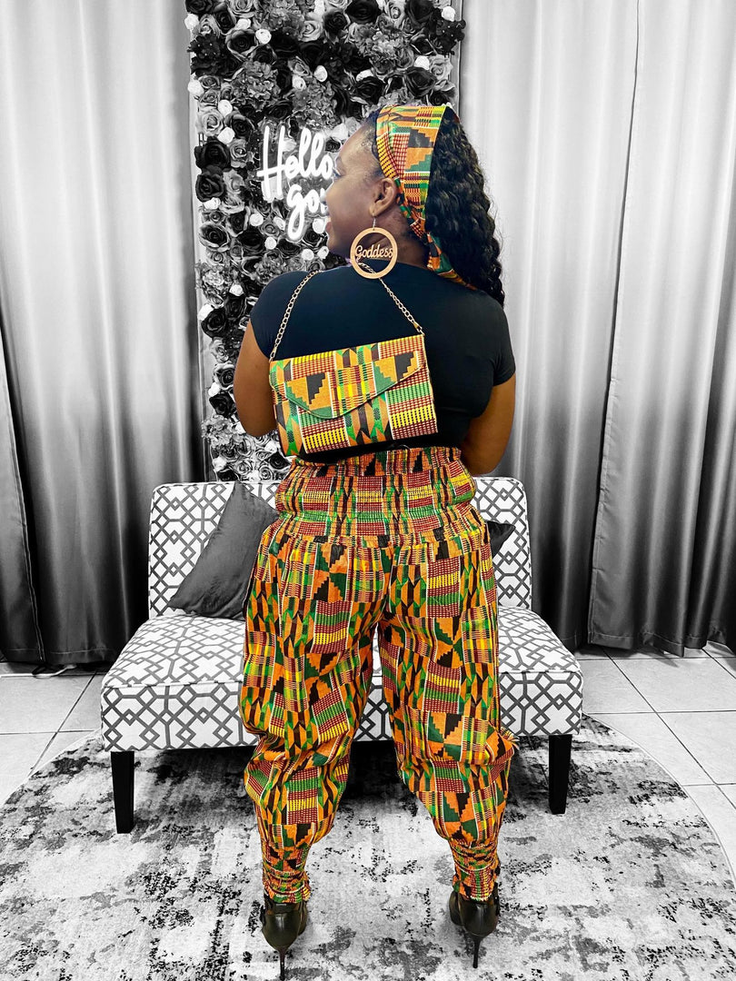 Harem Kente Design Pants Dazzled By B