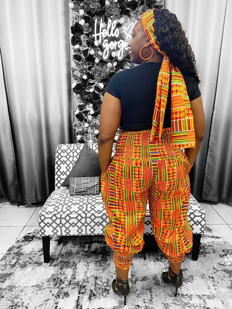 Harem Kente Design Pants Dazzled By B