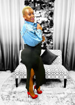 Load image into Gallery viewer, Denim Crop Jacket Dazzled By B