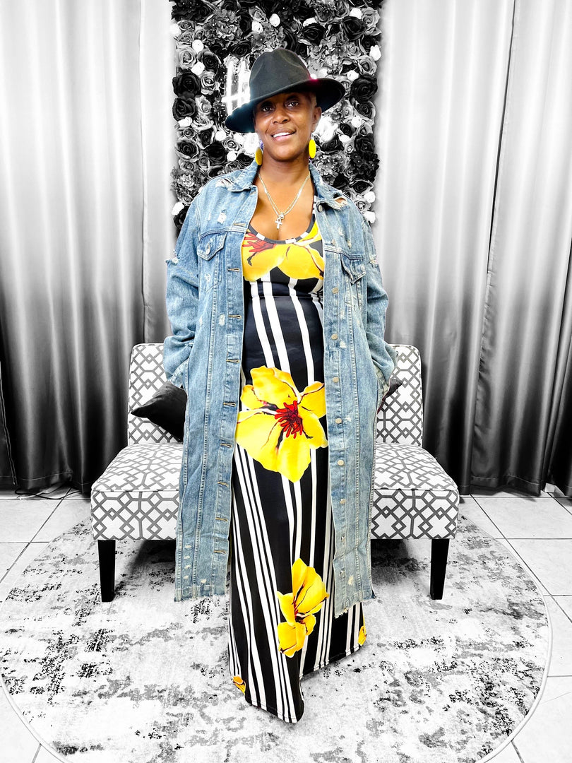 Distressed Jacket - Denim Dazzled By B