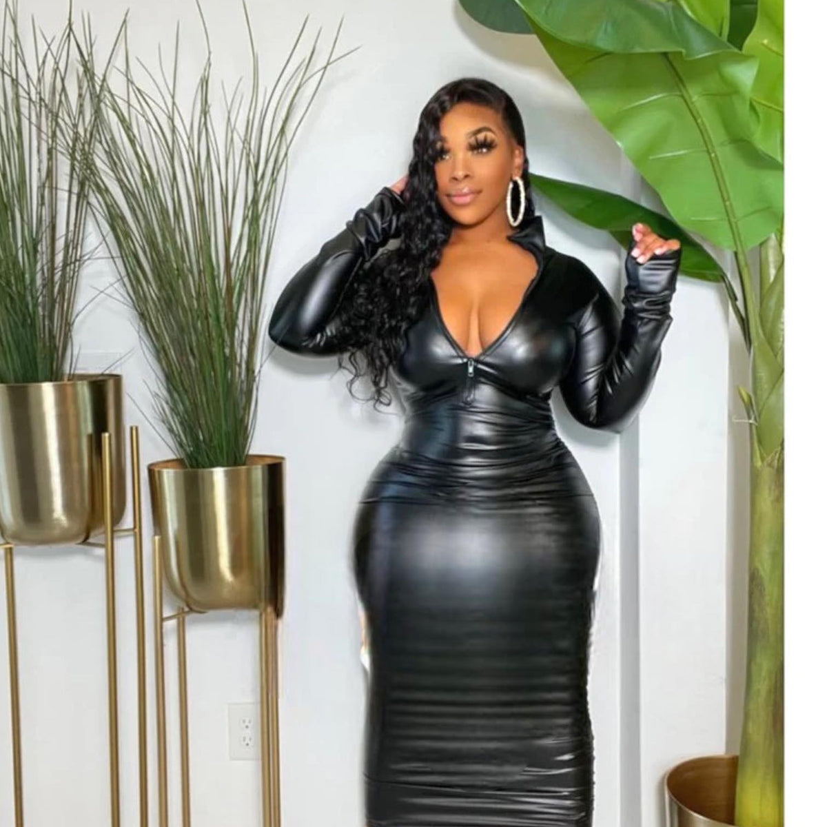sexy black leather dress Styled Little This dress is perfect for a night out on the town or a romantic evening in Gothic Style Women Sexy Short