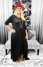 Load image into Gallery viewer, The Black Flare Dress Dazzled By B