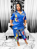 Load image into Gallery viewer, Graffiti Jumpsuit Dazzled By B