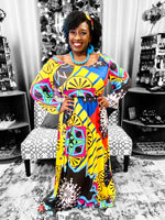 Load image into Gallery viewer, Graphic Maxi Dress Dazzled By B