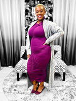 Load image into Gallery viewer, Fall Ruched Dress - Multiple Colors Available Dazzled By B