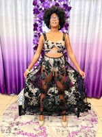 Load image into Gallery viewer, Lacey Racey Dress - Black Dazzled By B